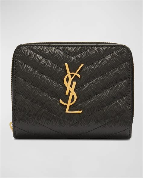 ysl monogram wallet price|ysl zipper wallet.